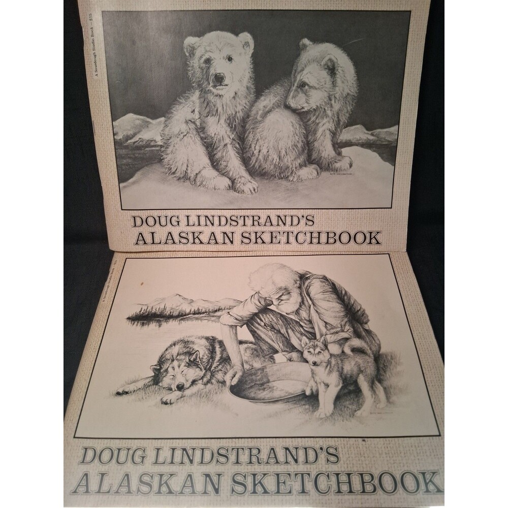Doug Lindstrand's Alaskan sketchbook Set 2 Two Both Signed One Is First Edition